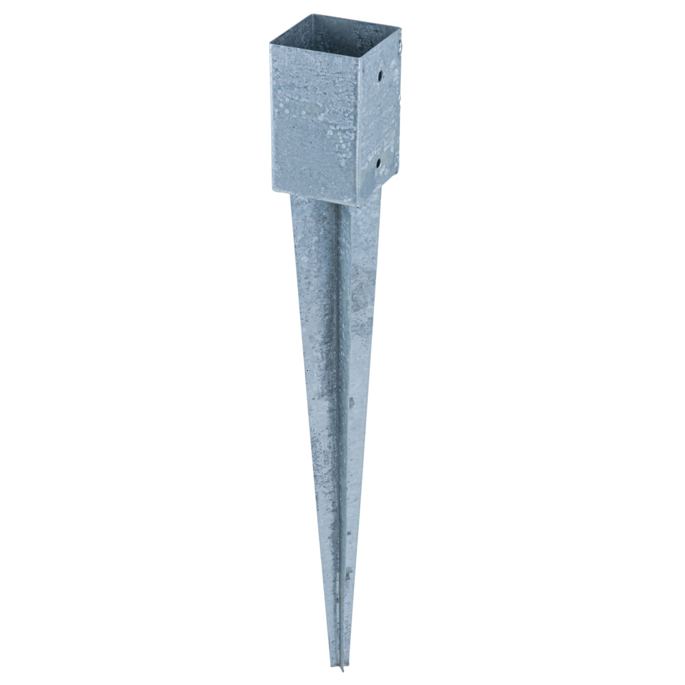 Einschlagbodenhülse 91x91x750mm Stahl feuerverzinkt