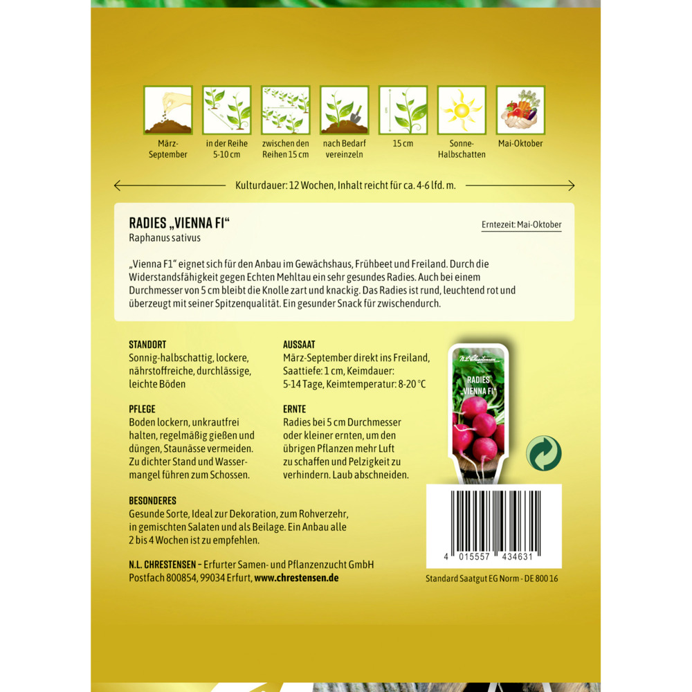 Saatgut Radies Vienna F1 image number 1