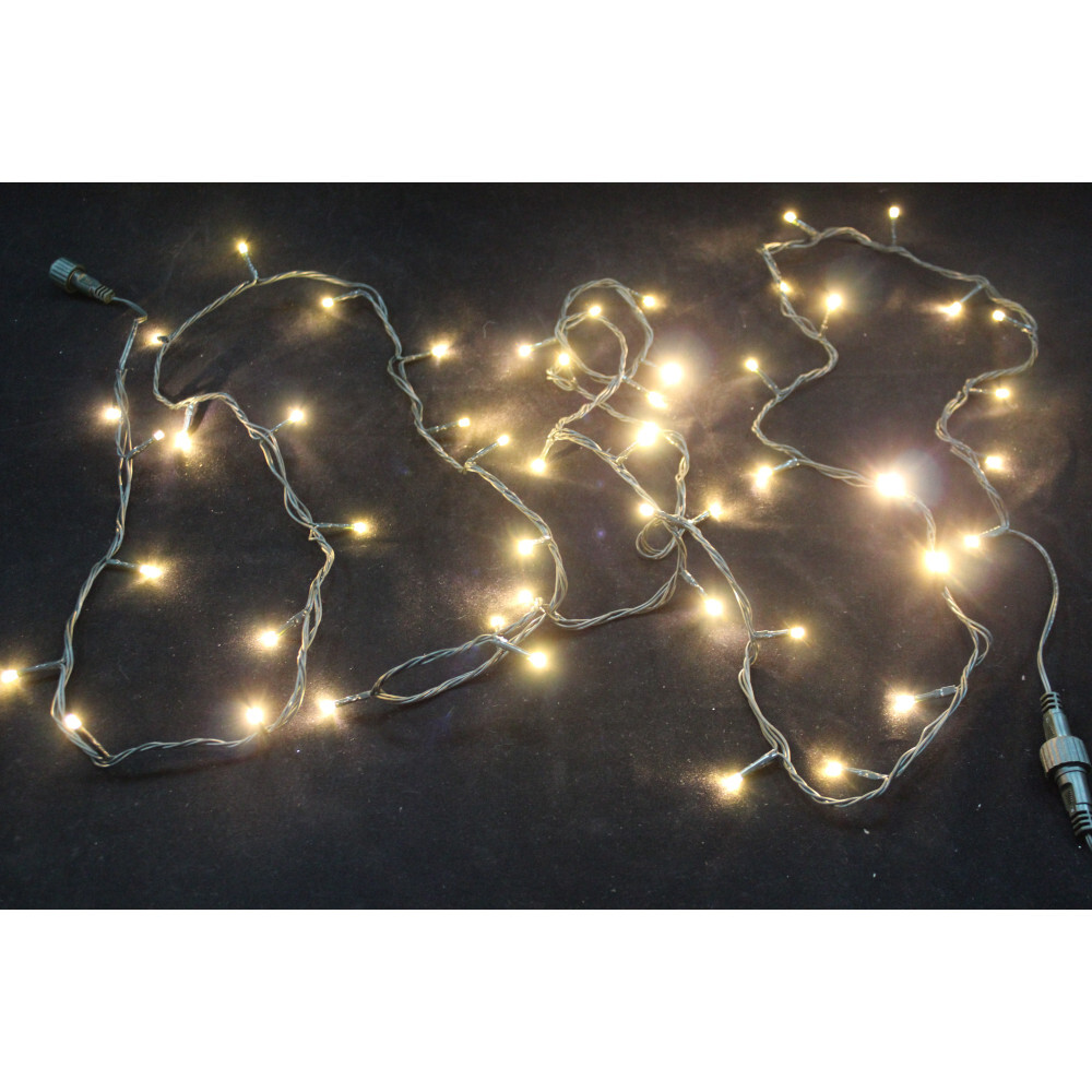 Connectable System-Lichterkette 100 LEDs, erweiterbar, warmweiß