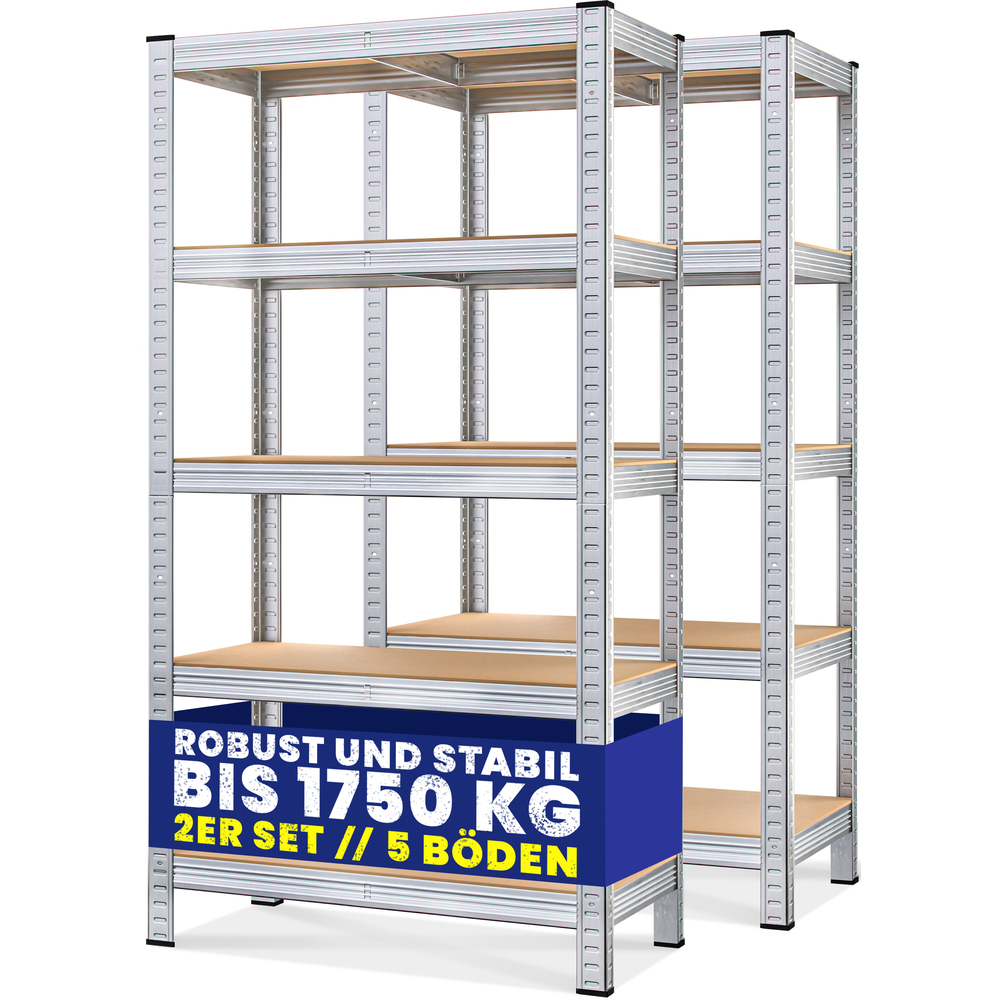 monzana&reg; Schwerlastregal 875 kg, 2er-Set image number 3