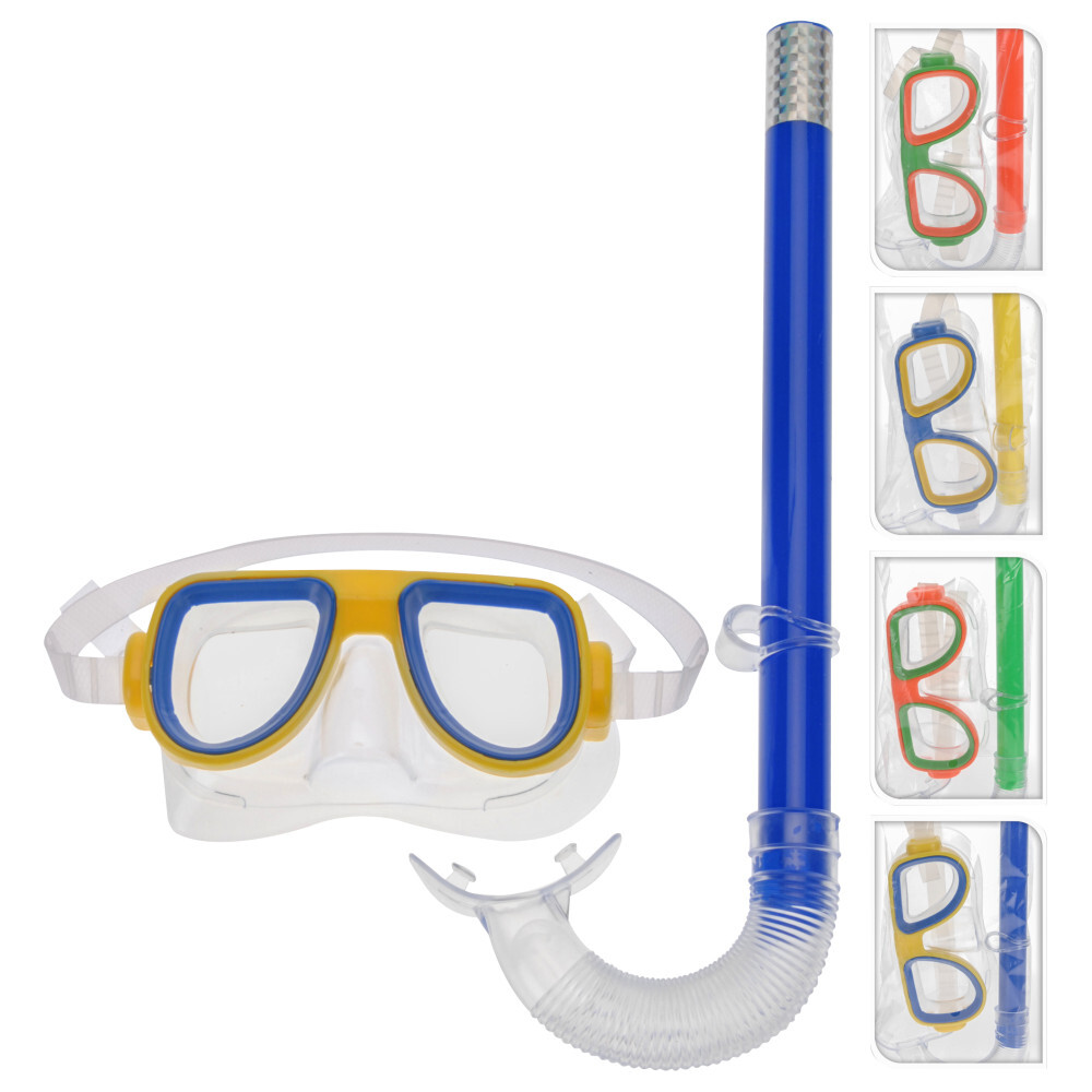 Schnorchel Set 2-teilig für Kinder aus Polypropylen in verschiedenen Farben image number 0