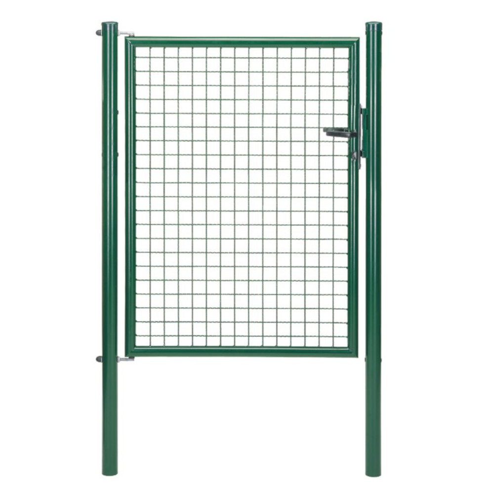 Gartentor aus Metall für Maschendrahtzaun grün, Höhe 100 cm, Einzeltor