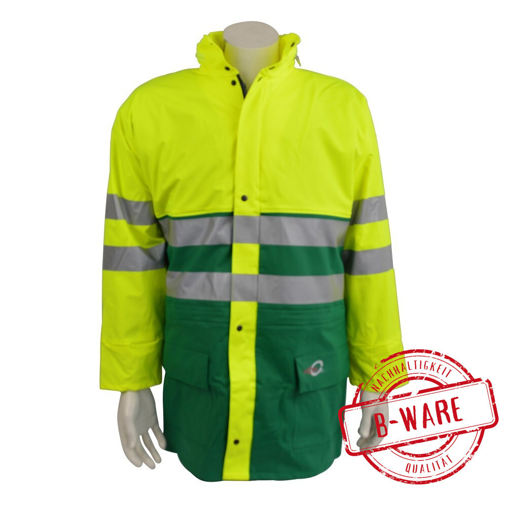 Warnschutz Regenjacke Größe XXXL - B-Ware