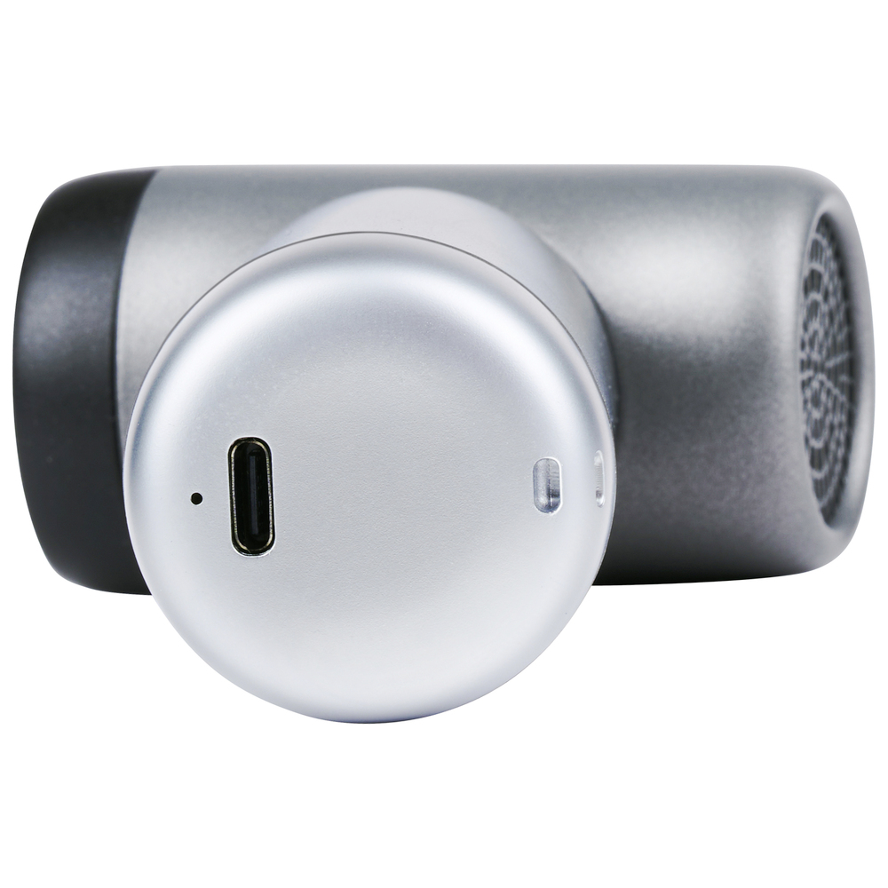 Tragbarer USB-Ventilator 1100 mAh, silber image number 3