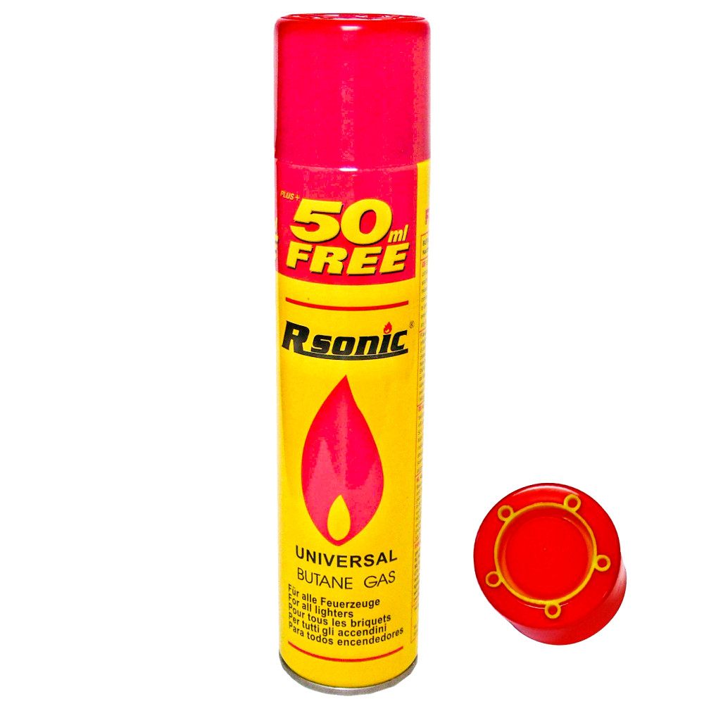 Butan Feuerzeuggas von Rsonic 300 ml mit Adapter