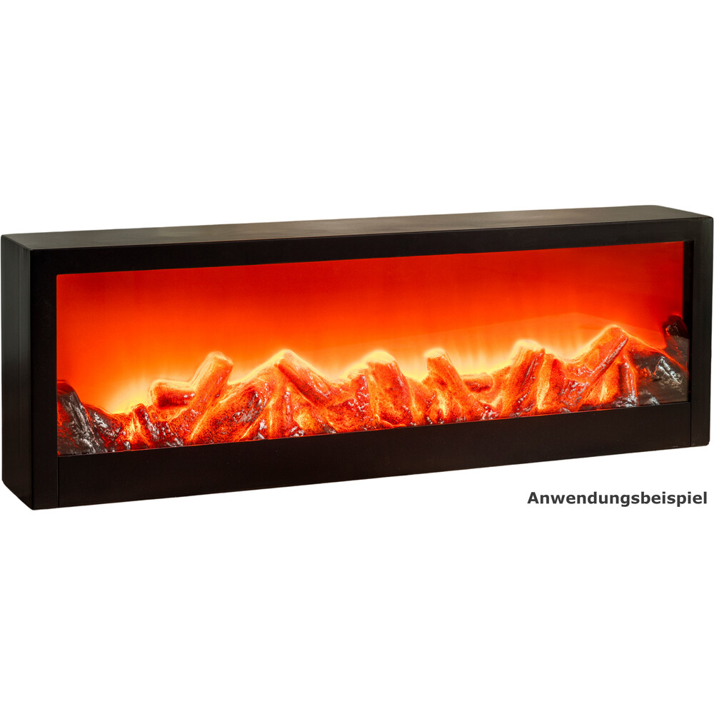 LED-Deko-Kamin mit Flammeneffekt 60 x 10 x 20 cm
