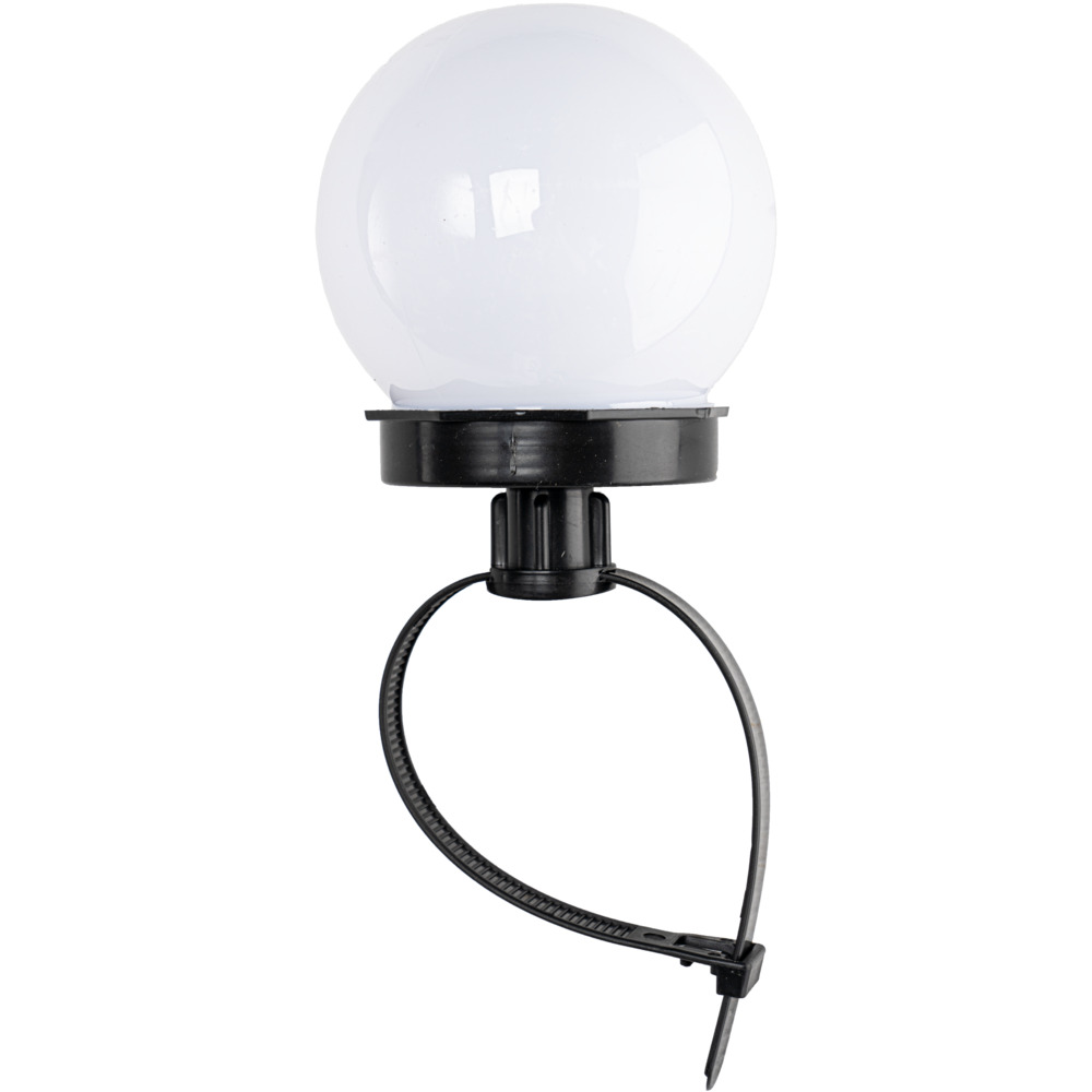 LED Solarkugelleuchte Ø 10 cm mit Balkonhalterung image number 0