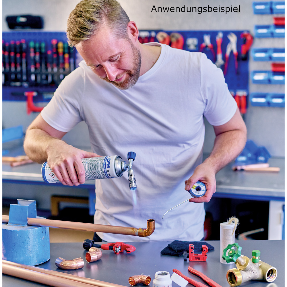 CFH Turbo-Lötbrenner-Set LM1750, inklusive Druckgasdose image number 1