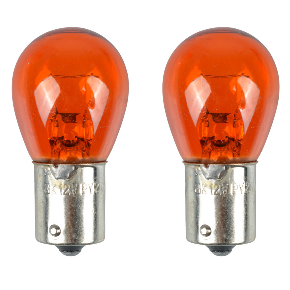 Glühlampen Set 2 Stück orange mit 12V 21 W