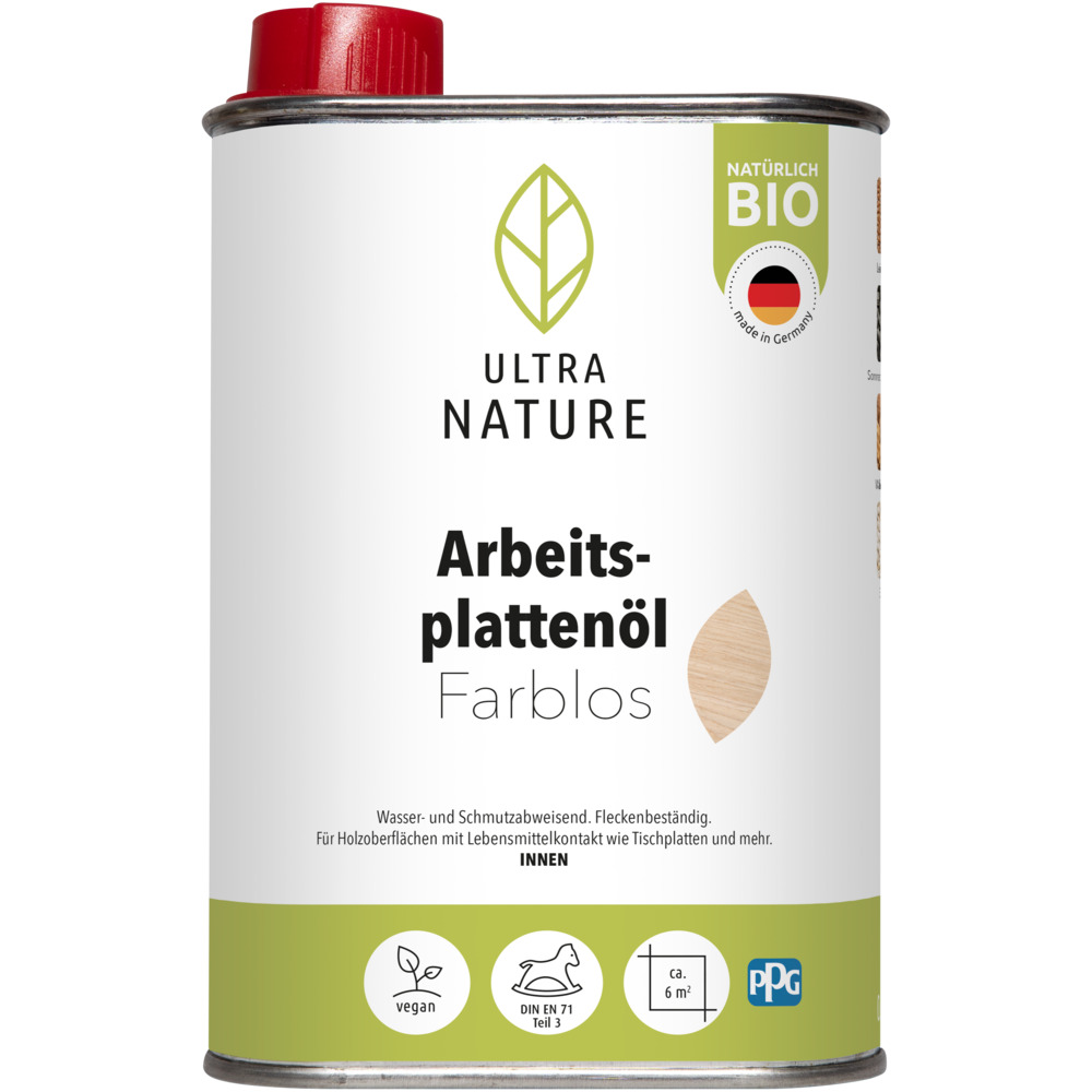 ULTRA NATURE Arbeitsplattenöl farblos 250 ml image number 0