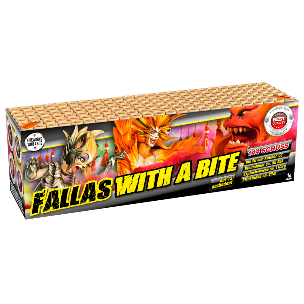Feuerwerksbatterie Fallas With A Bite mit 144 Schuss image number 0