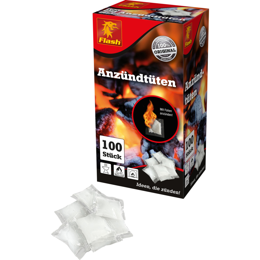 Flash Anz&uuml;nder Paraffin 100 T&uuml;ten image number 0