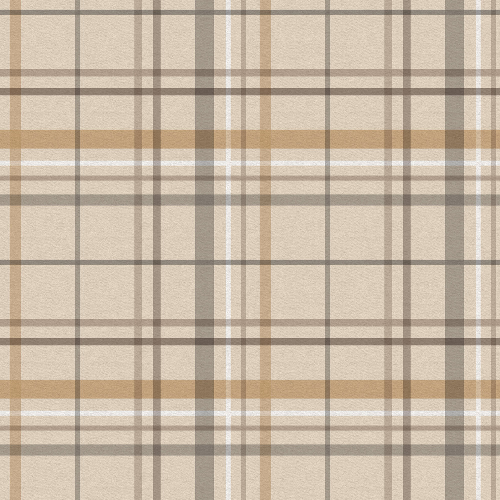 Wachstuch Tischdecke Aberdeen beige, Meterware mit 140 cm Breite