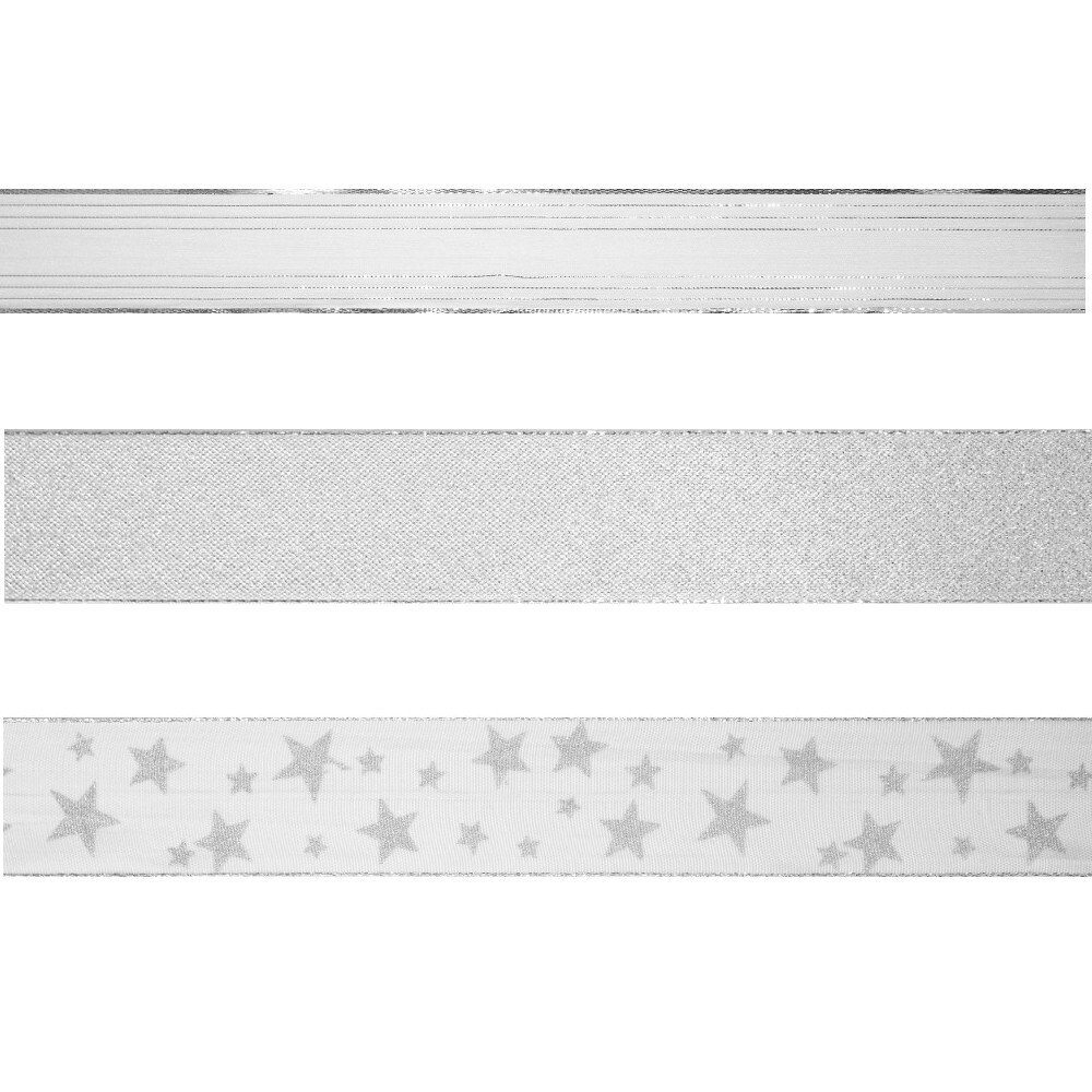 Geschenkband Premium Silber, 2 m x 40 mm image number 1