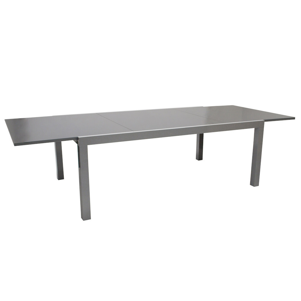 Gartentisch ausziehbar, 180/240 x 100 x 75 cm, Aluminium, Silbergrau image number 1
