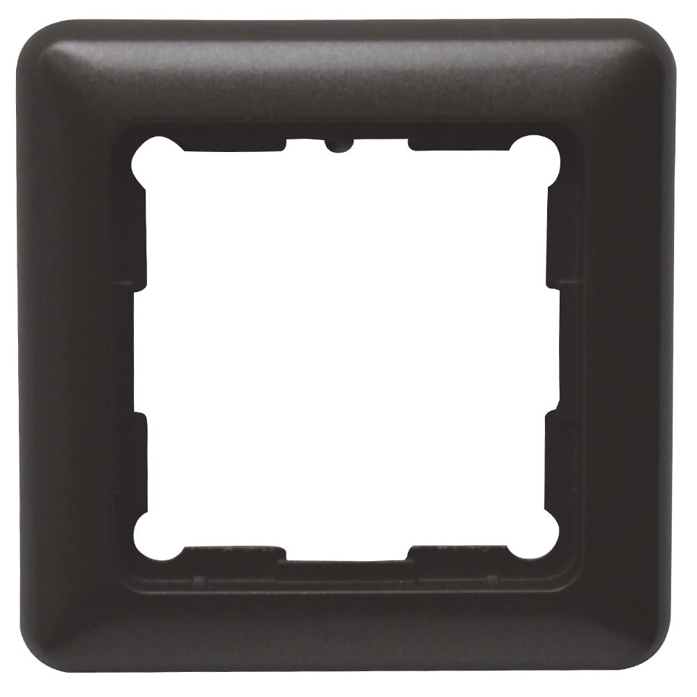 Rahmen 1-fach EverLuxe Kunststoff espresso