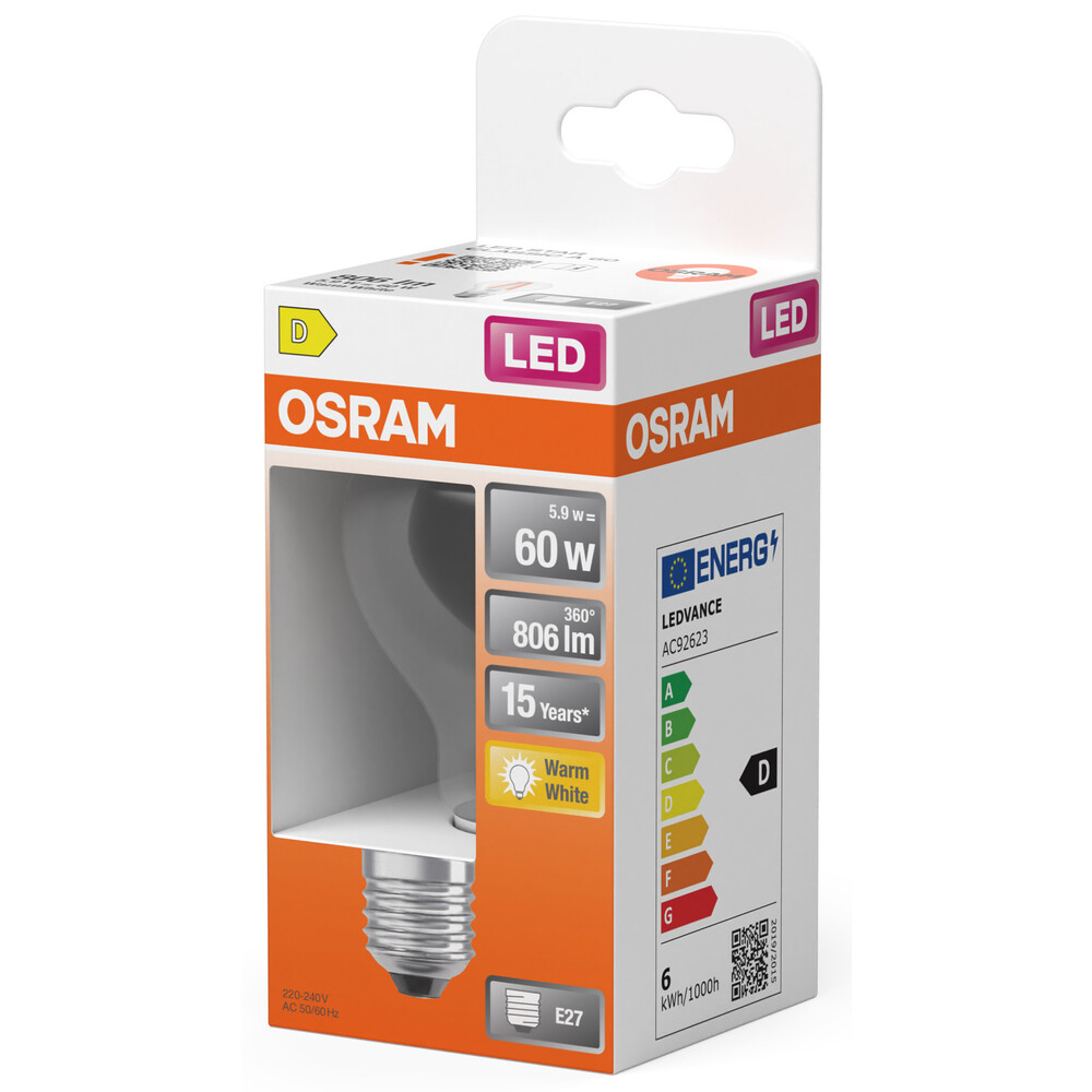 LED-Filamentlampe E27 5,9W 806lm image number 1