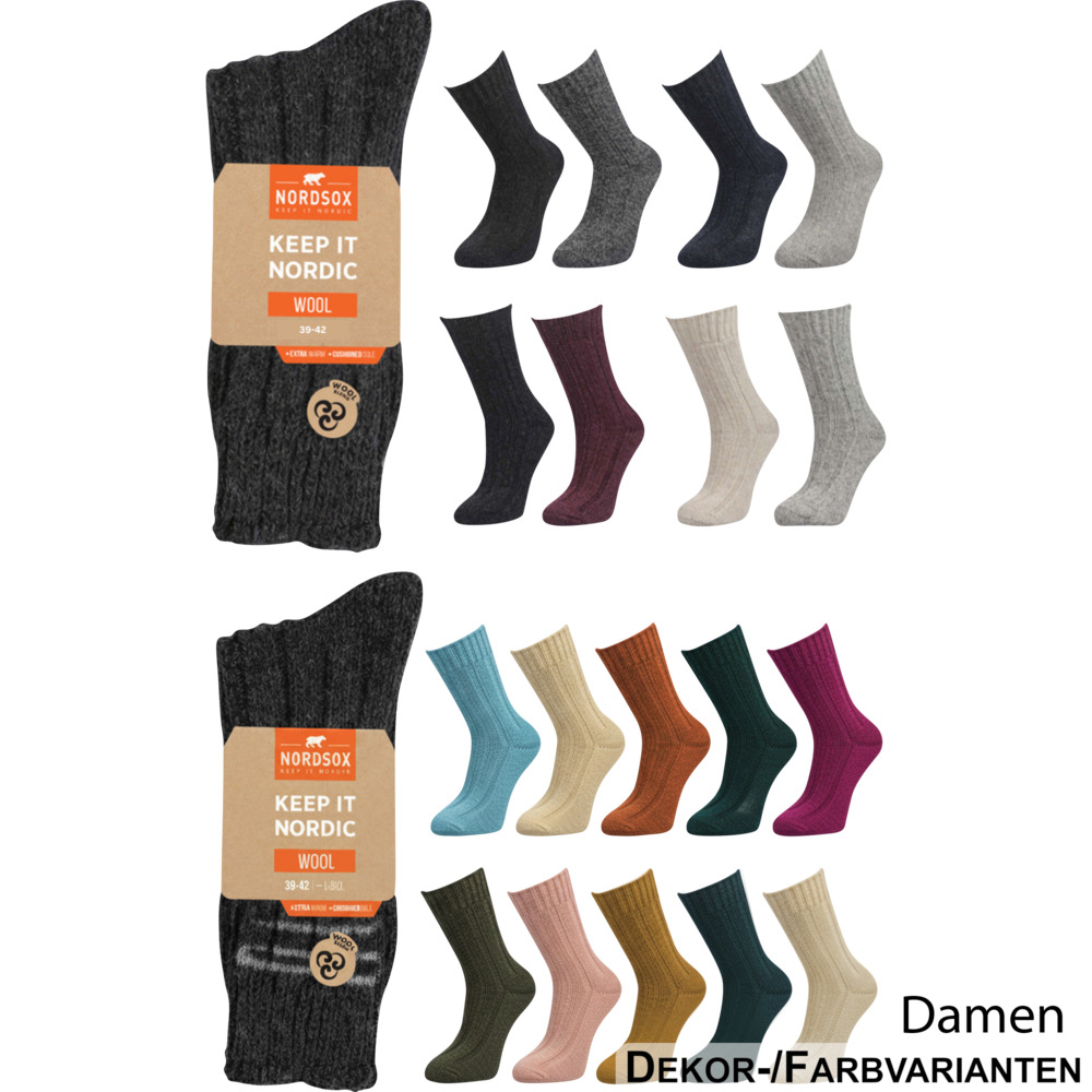 Wollsocken f&uuml;r Damen und Herren 1er-Pack, sortiert image number 1