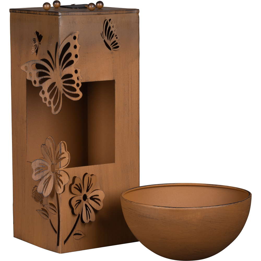 Dekos&auml;ule mit LED-Licht und Pflanzschale image number 1