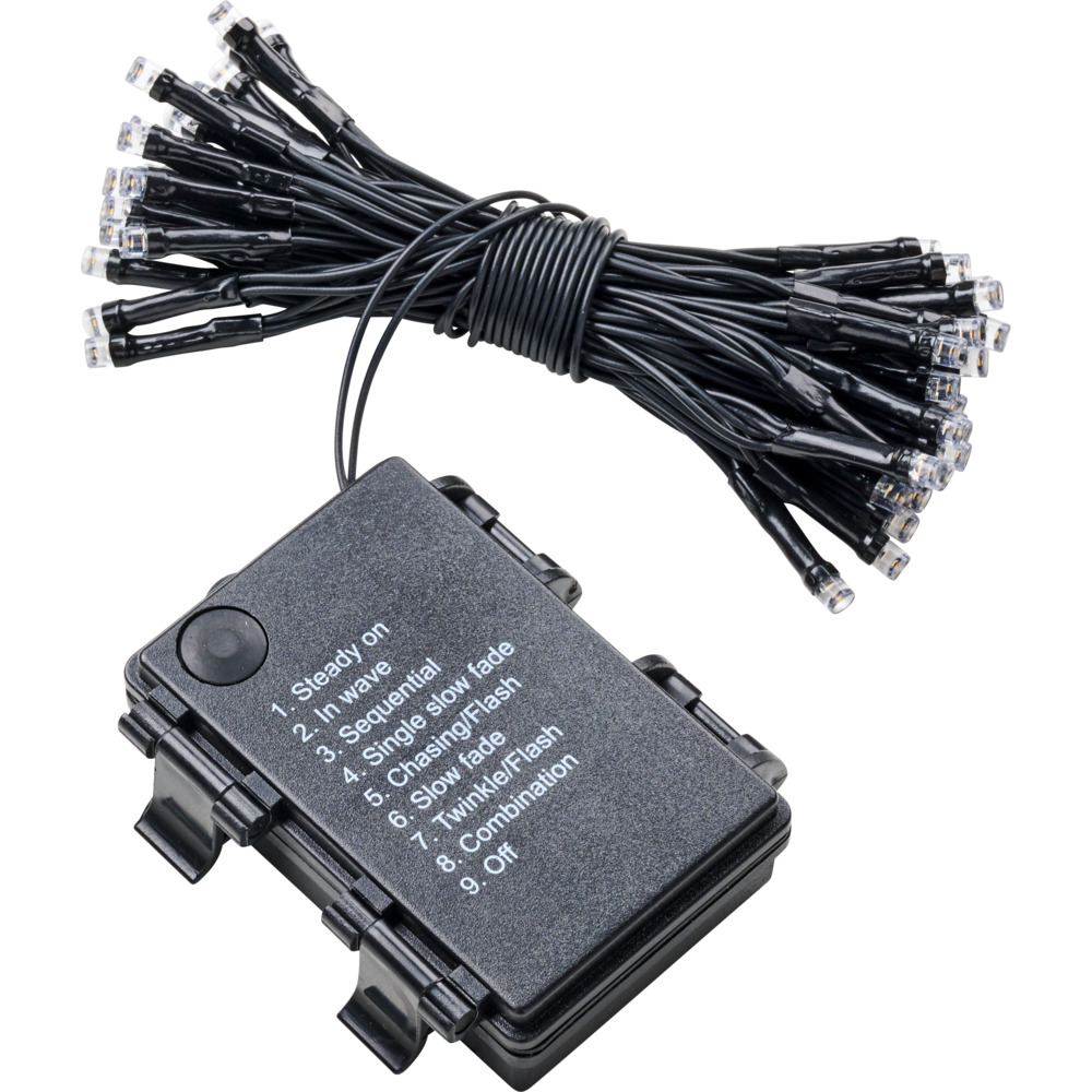 LED-Lichterkette 48 LEDs mit Timer und 8 Funktionen image number 0