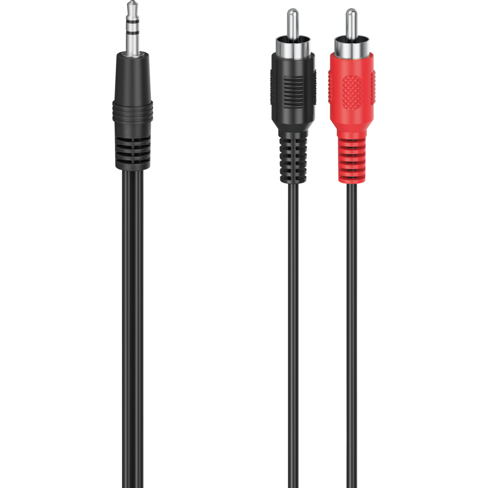 Audio-Kabel 3,5mm Klinken-Stecker zu 2 Cinch-Stecker Stereo 1,5m