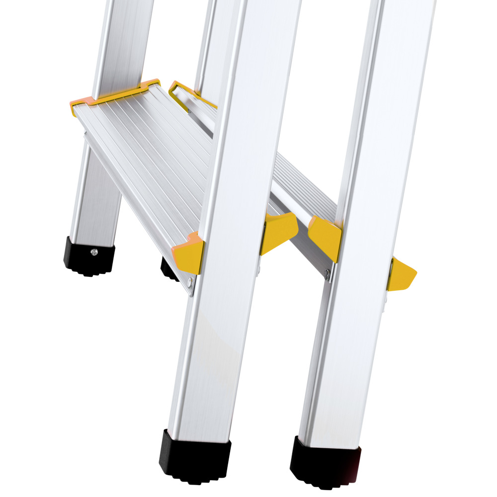 Trittleiter aus Aluminium mit 2x5 Stufen image number 4