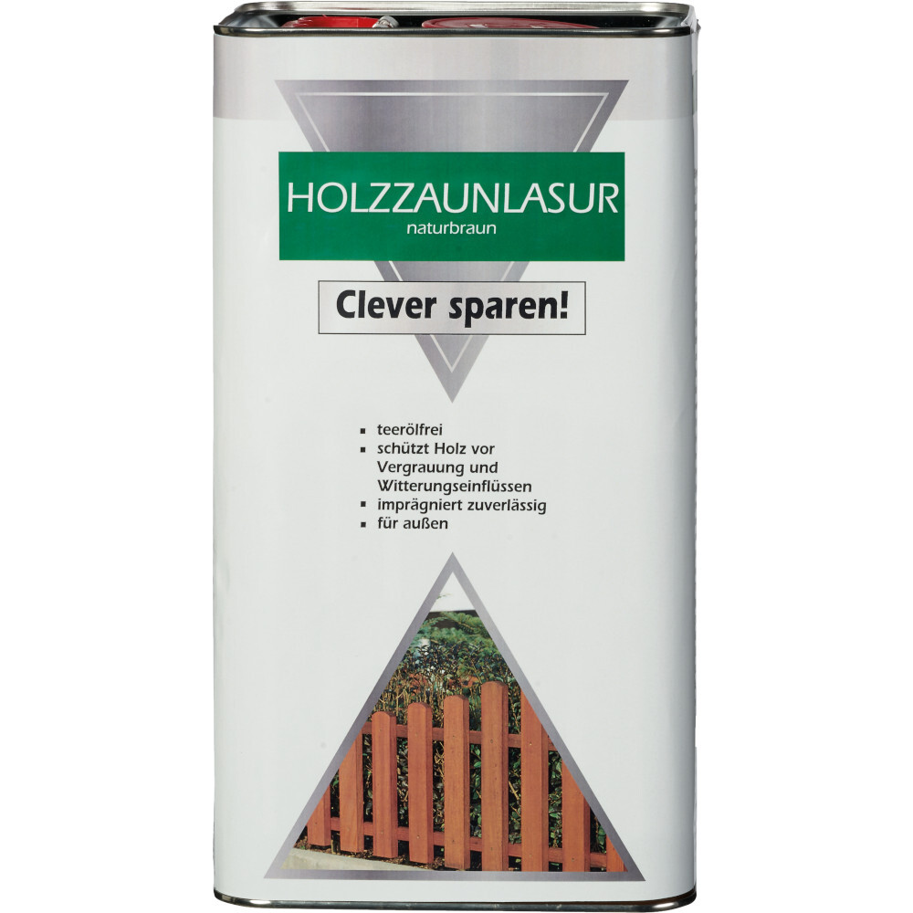 Holzzaunlasur 5 Liter naturbraun image number 0