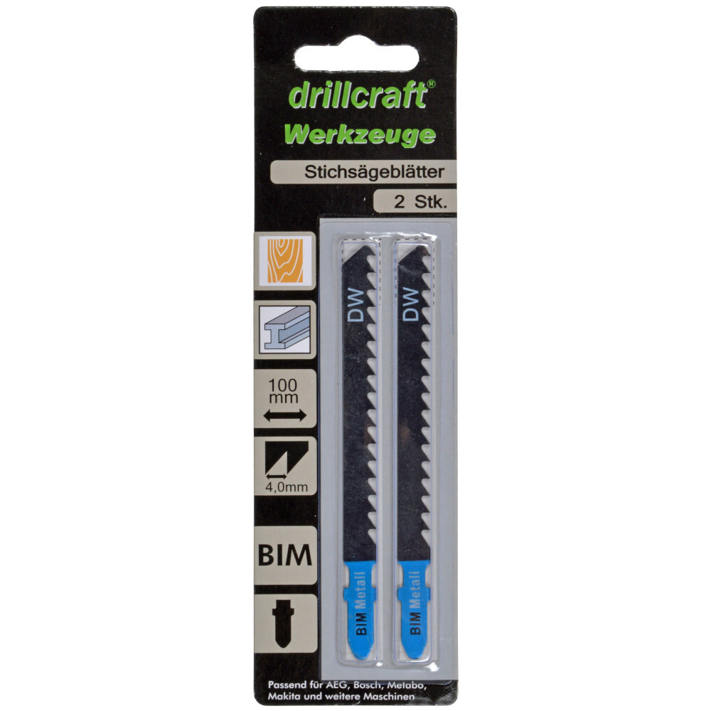 Stichsägeblatt 2 Stück 17 Zahn 100 x 4,0 mm T-Aufnahme BIM image number 1