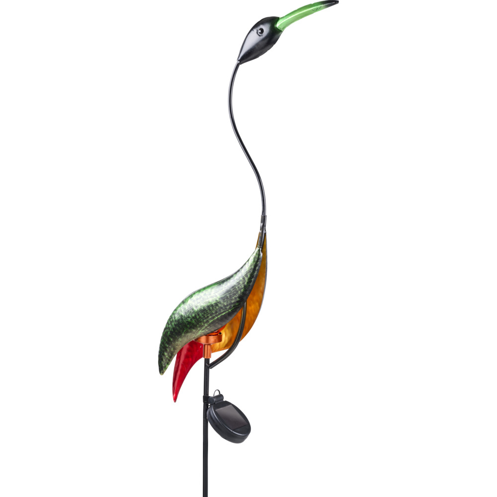 LED-Solar-Gartenstecker "Kranich" 120 cm image number 1
