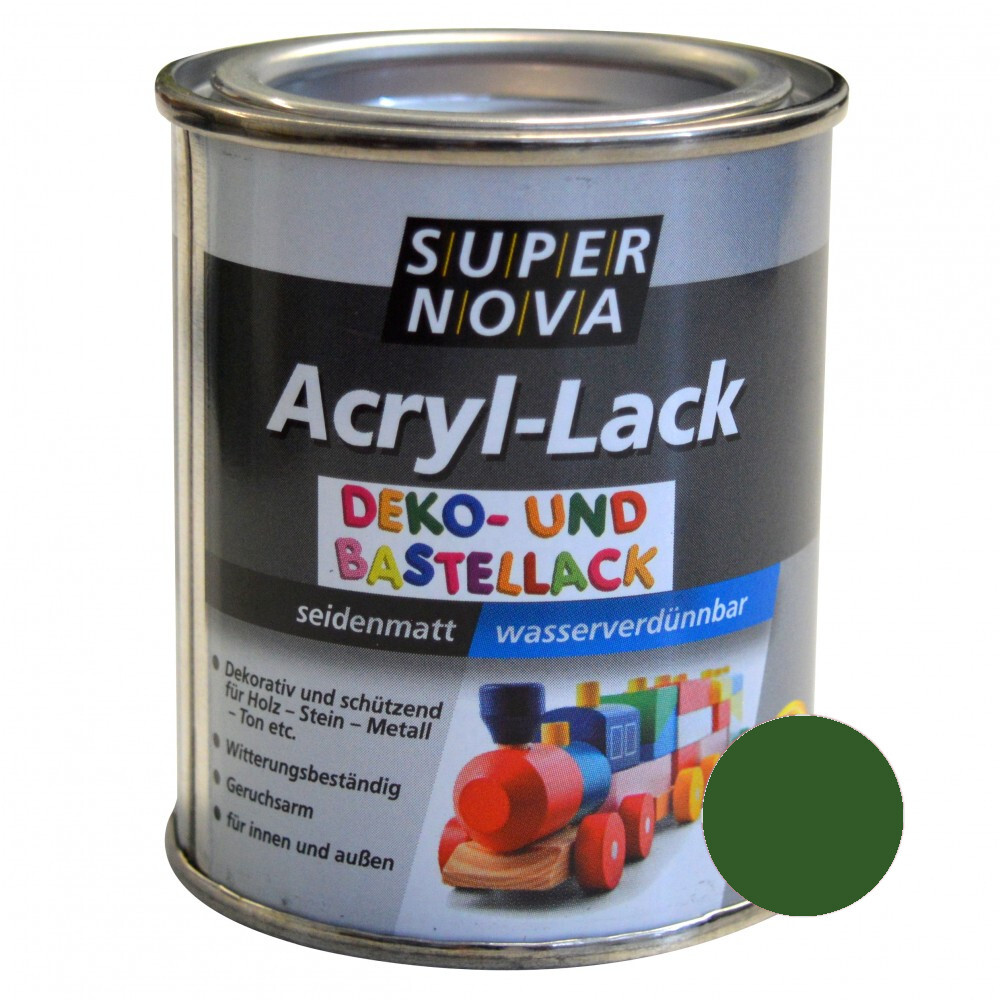 Super Nova Acryl Lack blattgrün seidenmatt für innen und außen image number 0