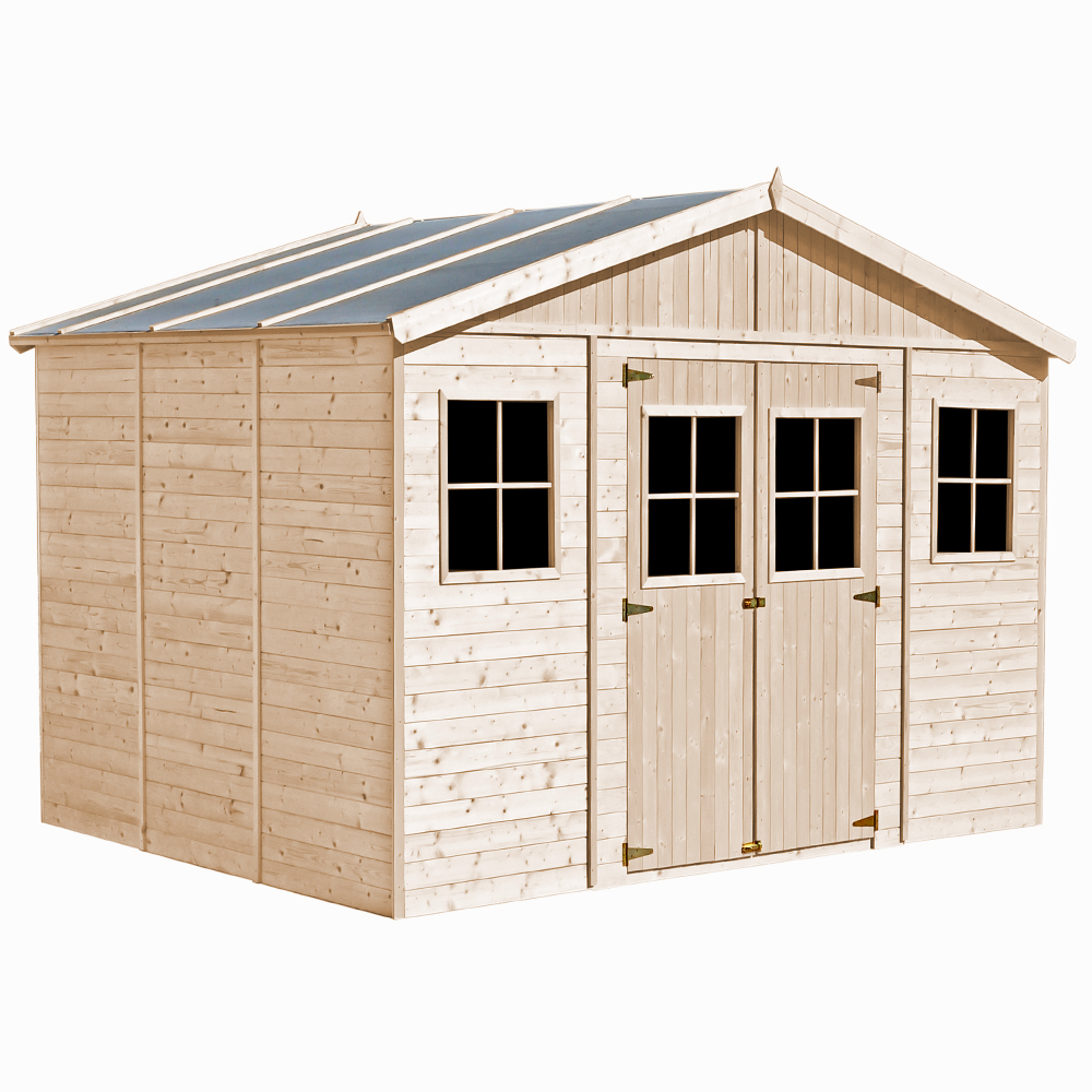 Timbela Gartenhaus / Gerätehaus aus Holz mit Boden