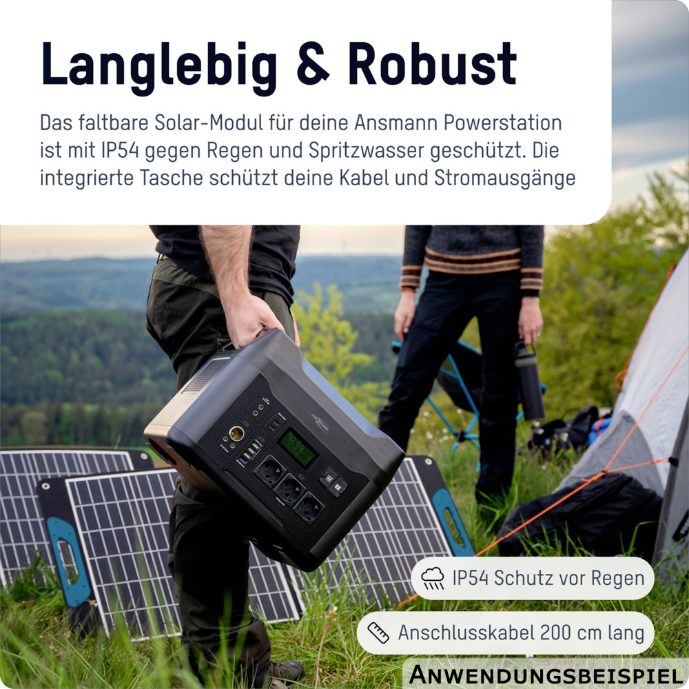 ANSMANN Faltbares Solarpanel 100 Watt image number 5
