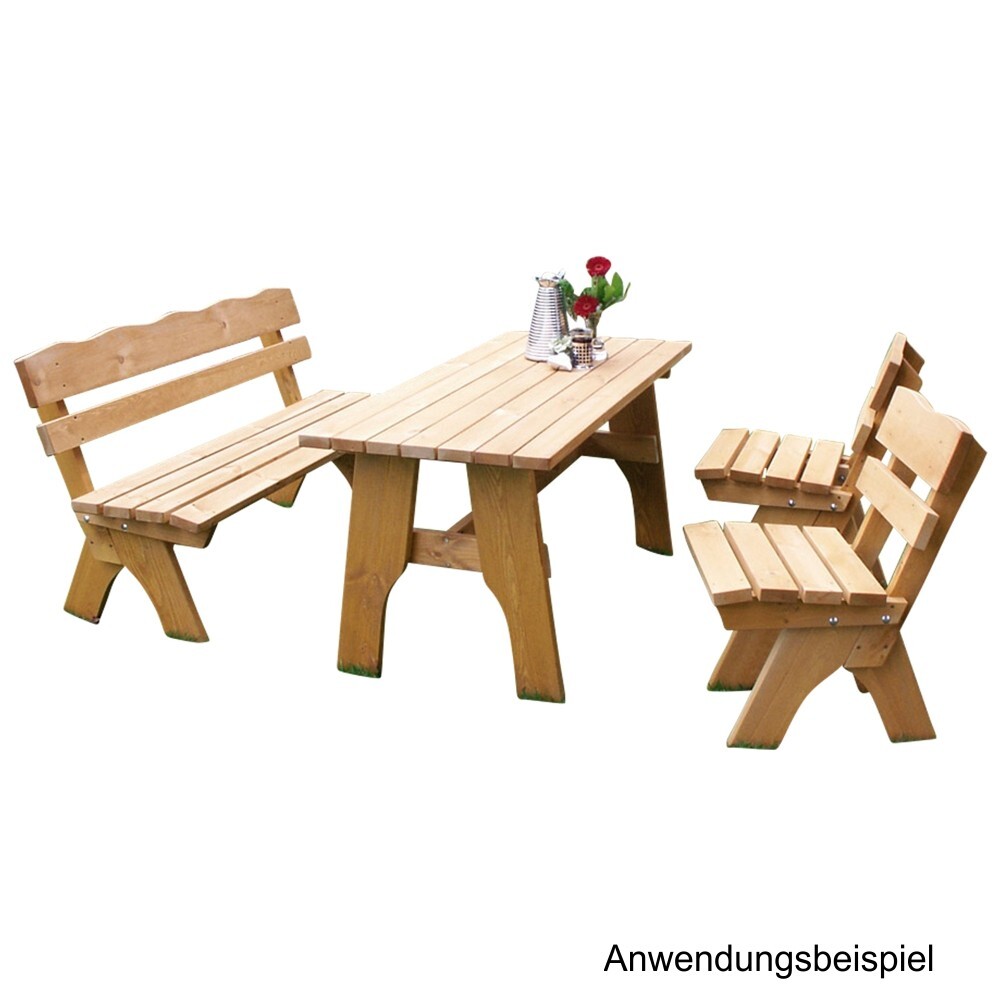 Gartensitzgruppe Freital 4-teilig, 150 cm Kiefer hell image number 0