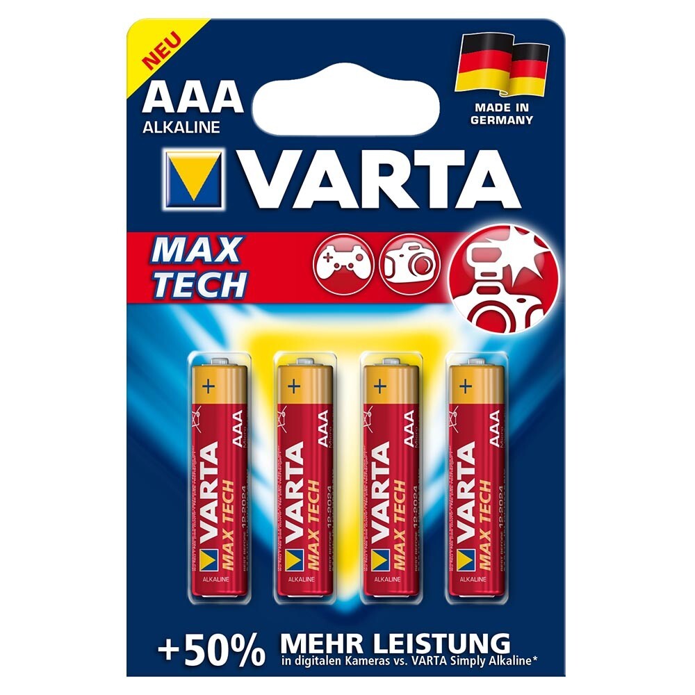 Varta Max-Tech LR03 AAA Micro 4er Blister image number 0