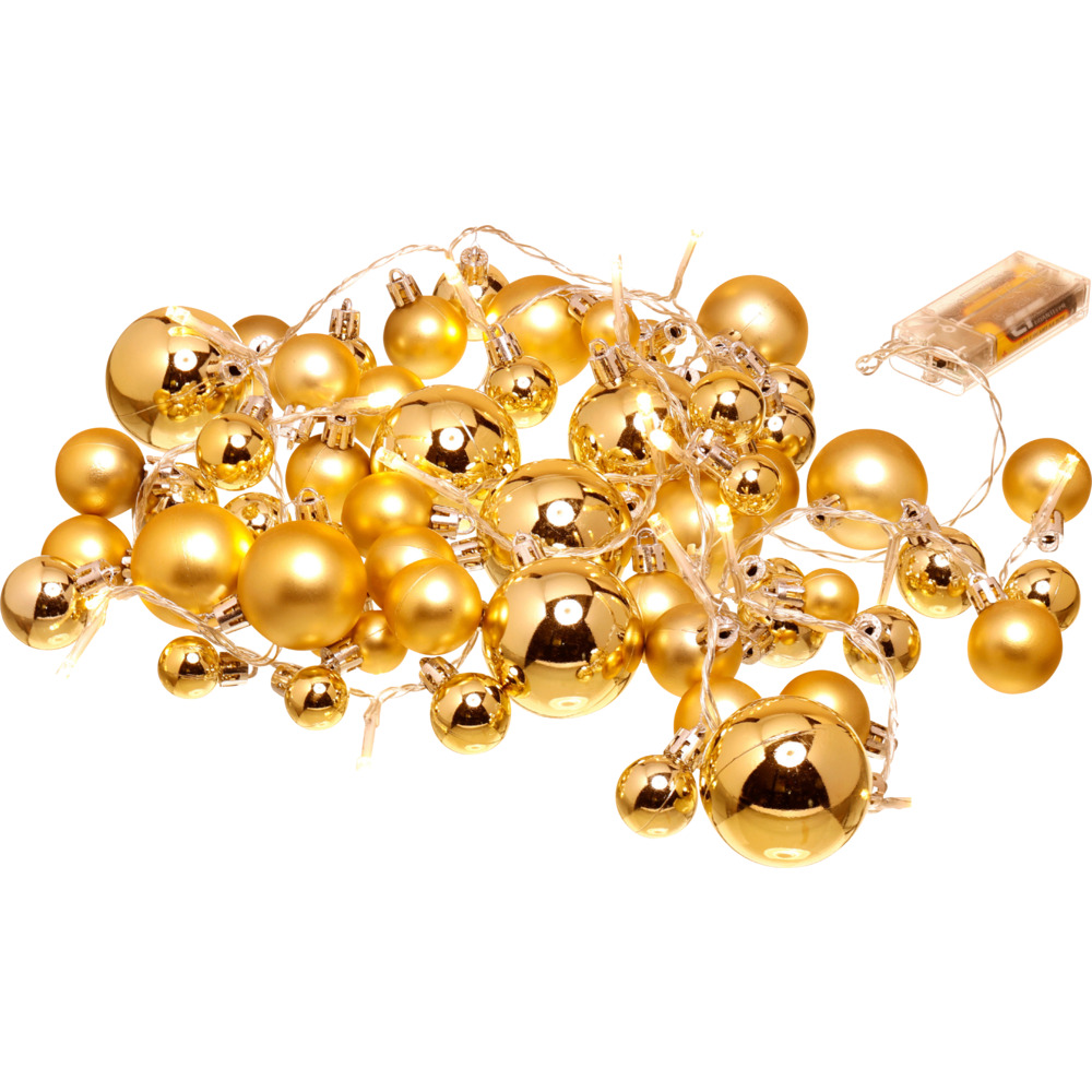 LED-Kugel-Lichterkette mit 20 LEDs - 3-fach sortiert image number 3