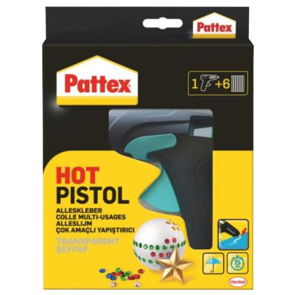 Pattex® Heißklebepistole mit 6 Klebesticks