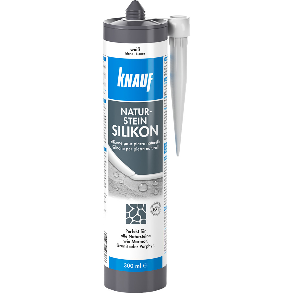 Knauf Naturstein-Silikon 300 ml weiß