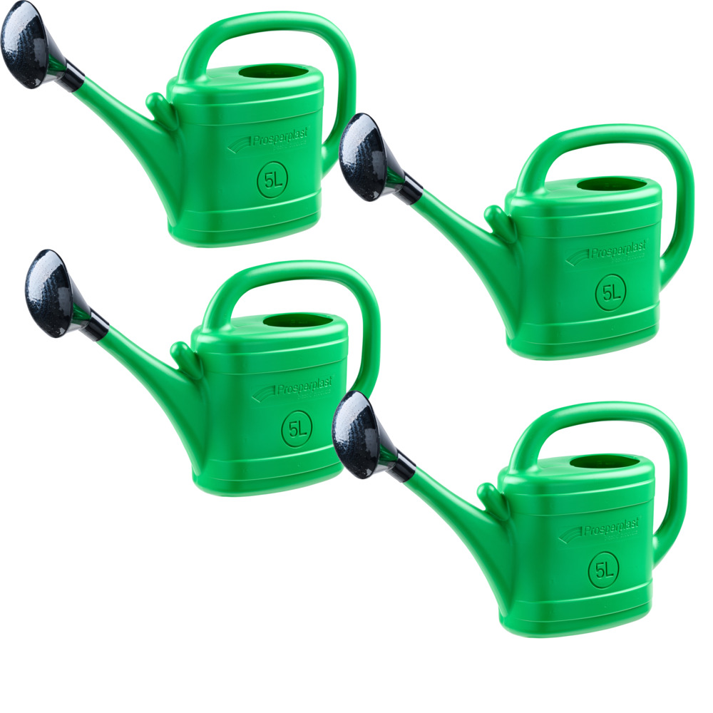 Gie&szlig;kanne 5 Liter gr&uuml;n mit Brause 5er-Set - B-Ware image number 0