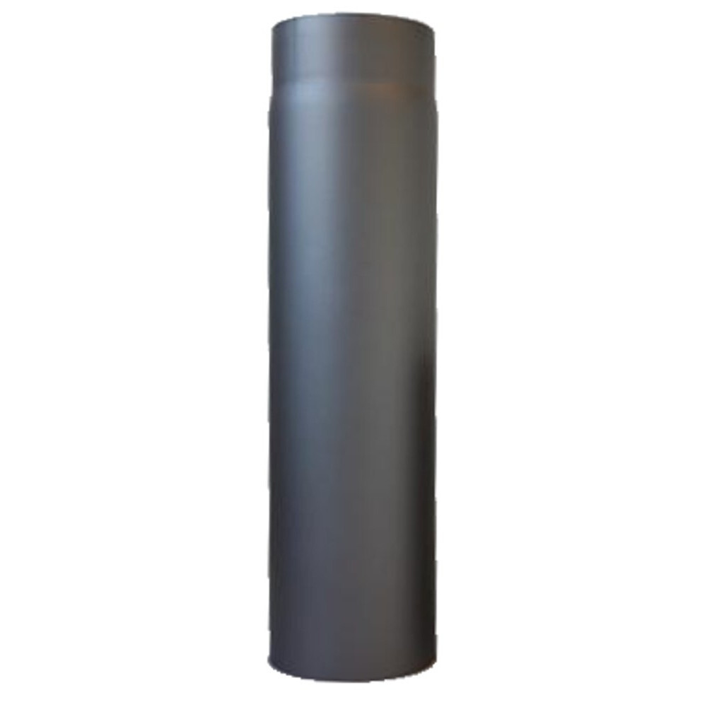 Ofenrohr gerade Ø 150 x 250 mm mit aus Stahlblech, Senotherm lackiert in gussgrau