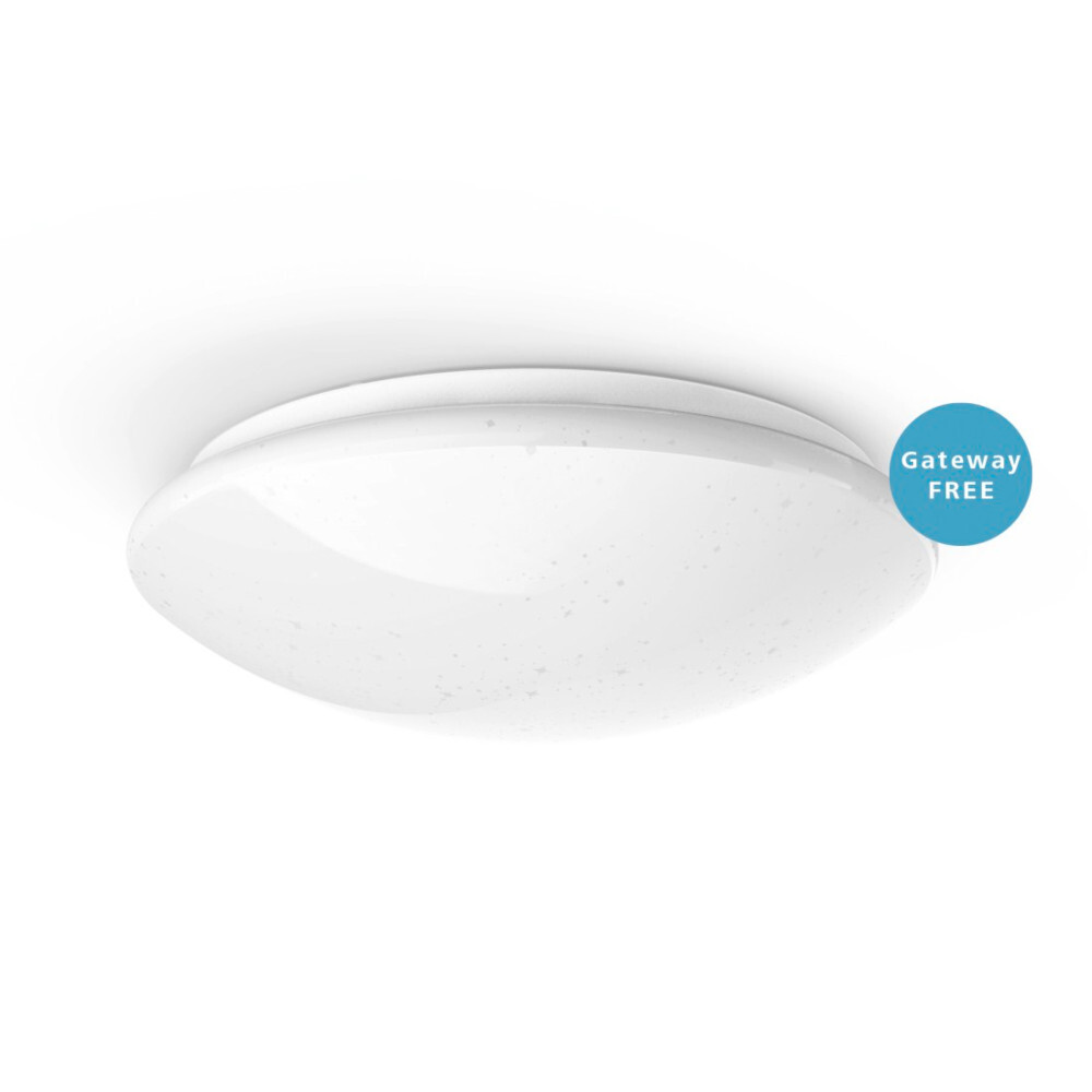 hama® WiFi-Deckenleuchte rund Ø 30 cm mit Glitzereffekt