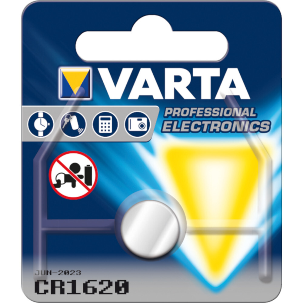 Varta Lithium-Batterie CR1620 1 Stück image number 0