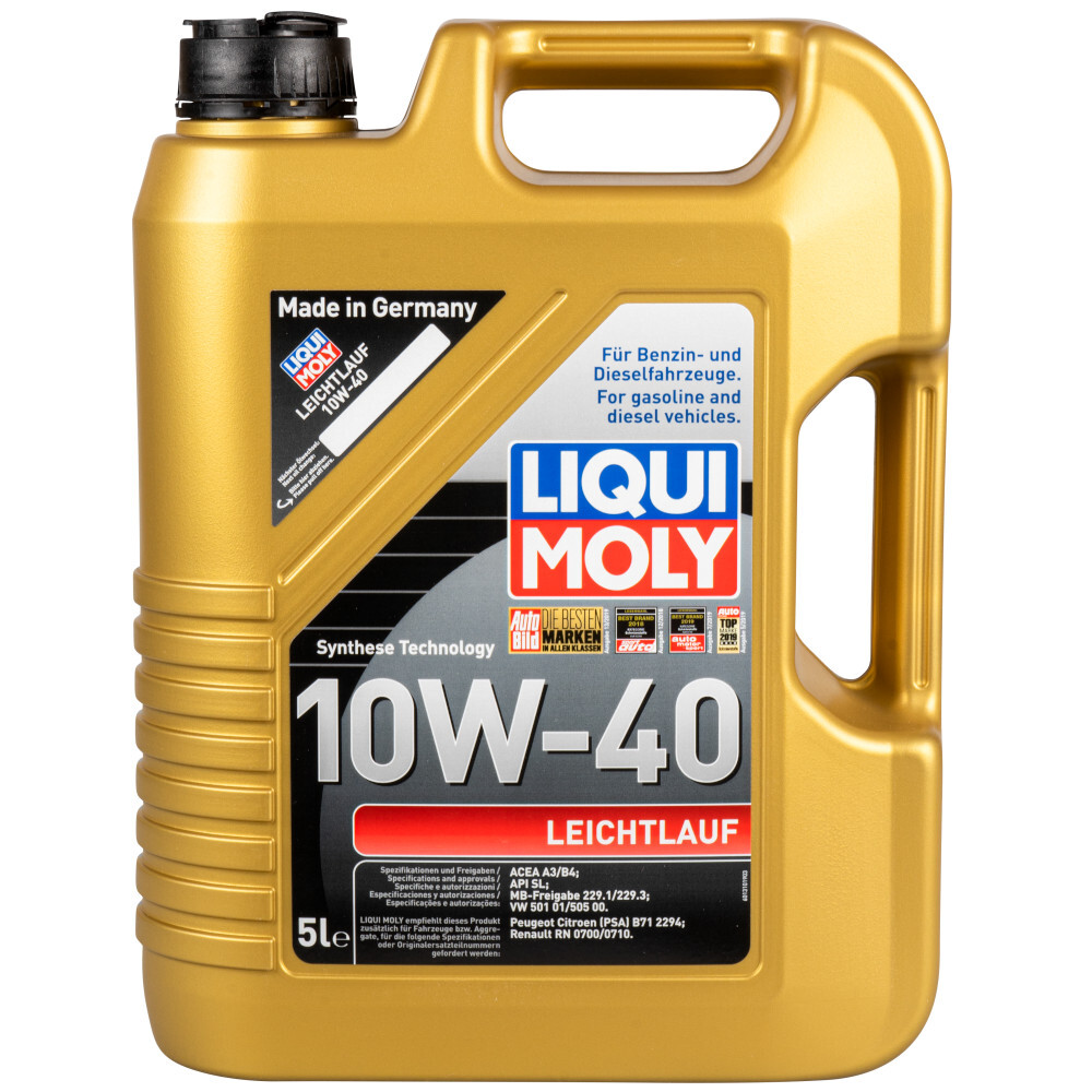 LIQUI MOLY 5 Liter Leichtlauf Motorenöl  SAE 10W-40 für Otto- und Dieselmotoren image number 0