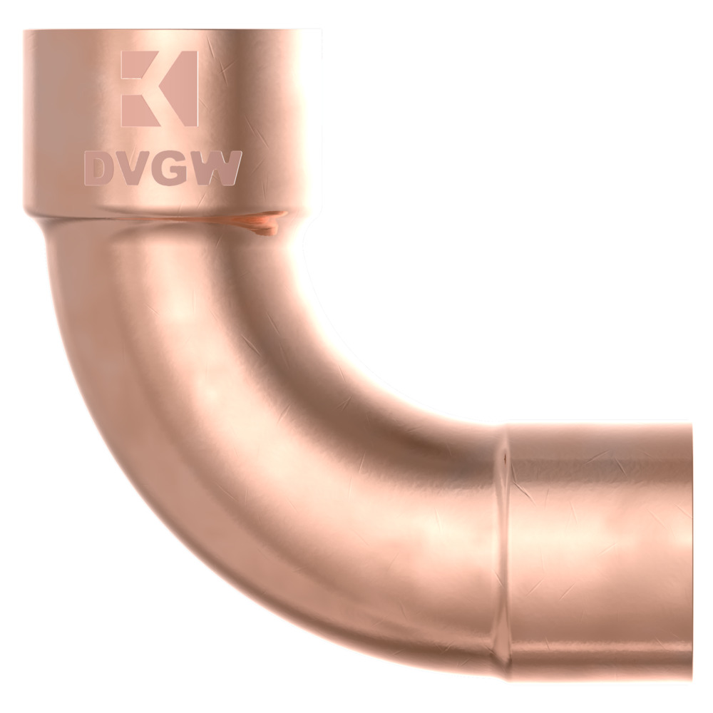 Bogenmuffe 90° Kupfer-Lötfitting 18 mm - Nr. 5001a image number 1