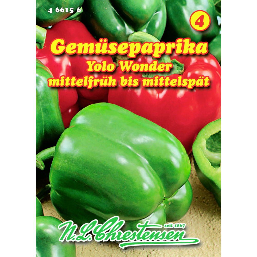 Saatgut Gemüsepaprika Yolo Wonder ca. 50 Pflanzen