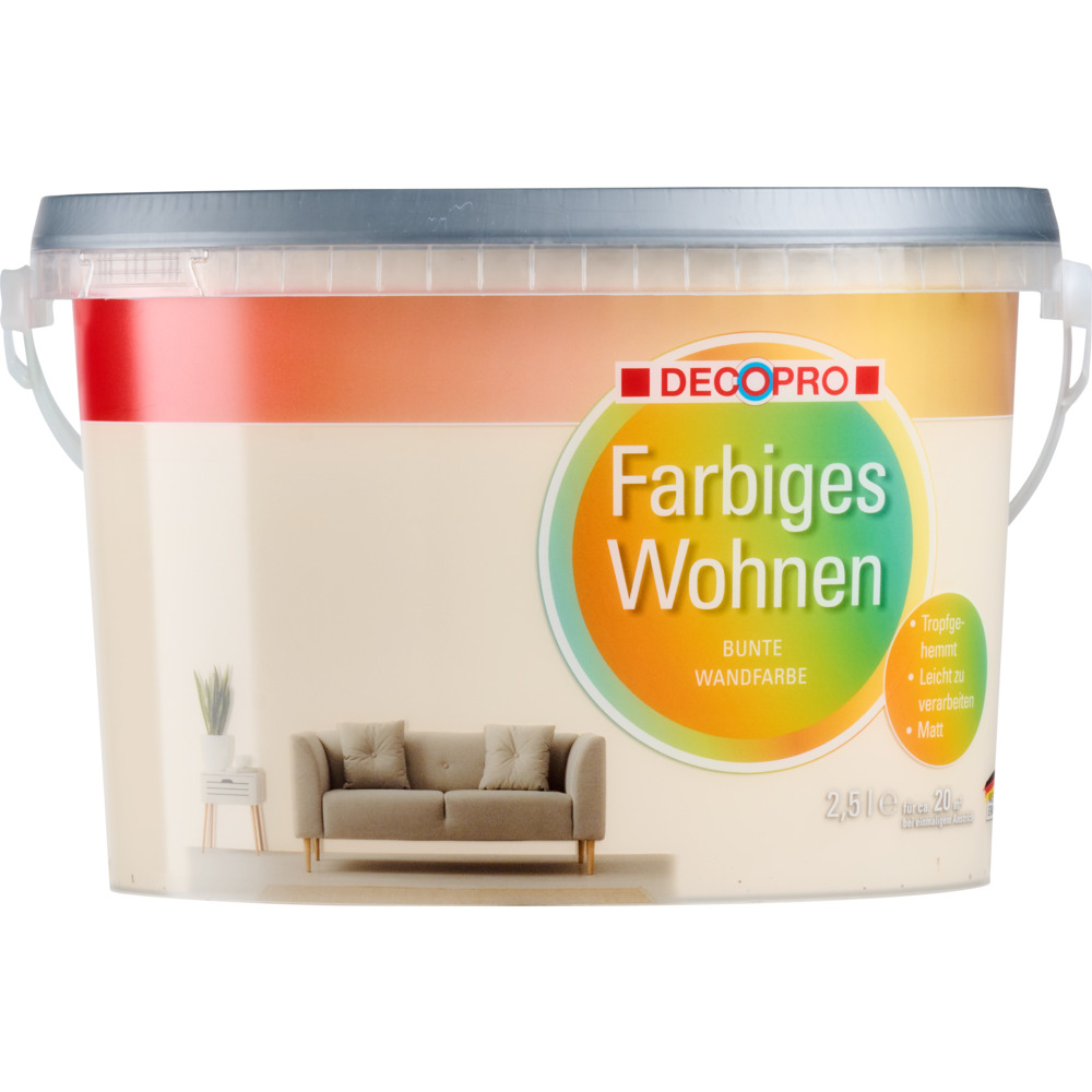 DECOPRO Farbiges Wohnen Bisquit 2,5 L image number 1