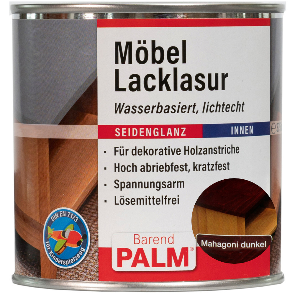 Barend Palm Möbel-Lacklasur Mahagoni-Dunkel 375 ml image number 0
