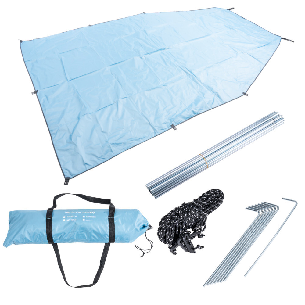 Sonnensegel rechteckig 2 x 3 m aus Polyester in verschiedenen Farben