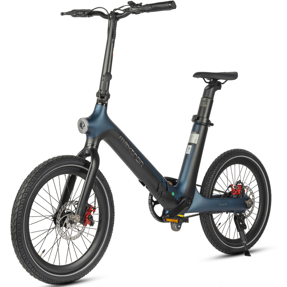 maxtron Falt-E-Bike "Smart 30" 20" blau-schwarz image number 0