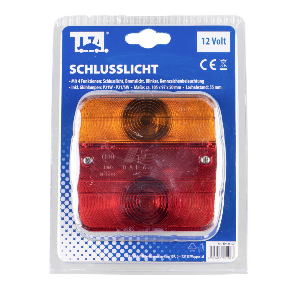 Anhänger Rückleuchte 100 x 97 x 50 mm mit 4 Funktionen image number 2