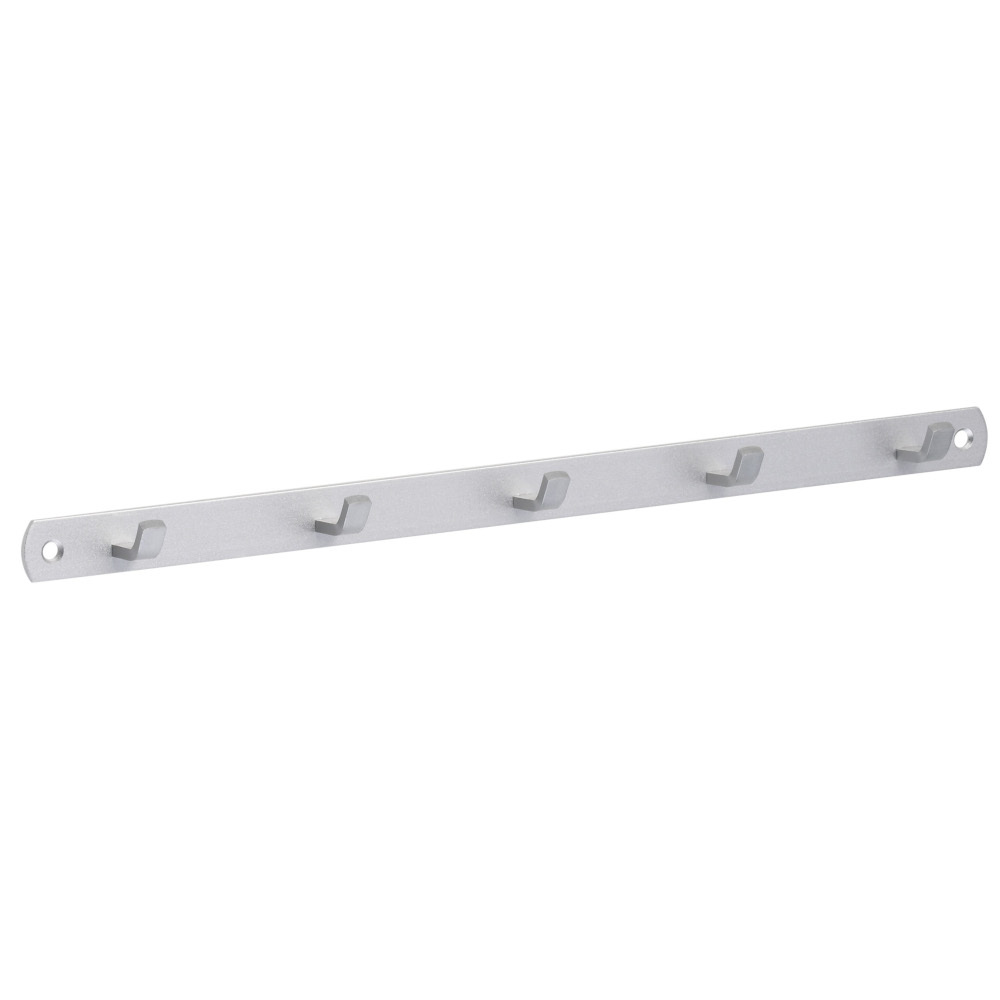Hakenleiste aus Aluminium mit 5 Haken